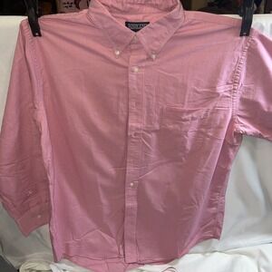 Lands End Pink‎ Shirt 17 X 33 Unisex chest 22 no flaws 141